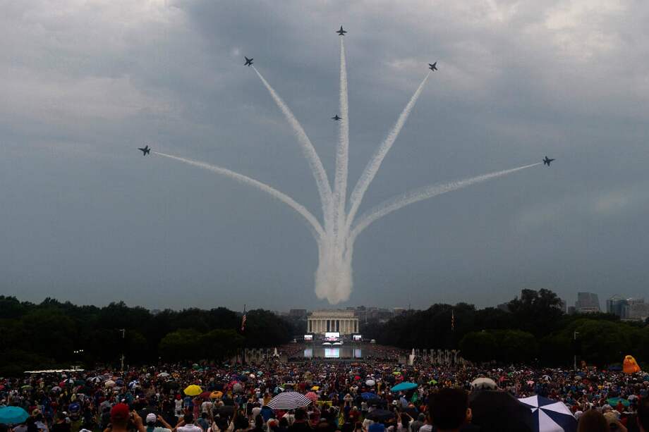 El despliegue de seguridad para el acto de celebración del Día de la Independencia impulsado por Trump le costó a Washington US$ 1.7 millones. / AFP