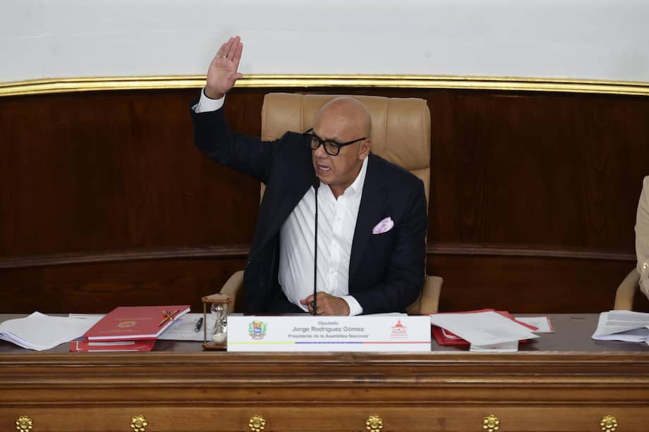 El presidente de la Asamblea Nacional de Venezuela, Jorge Rodríguez.
