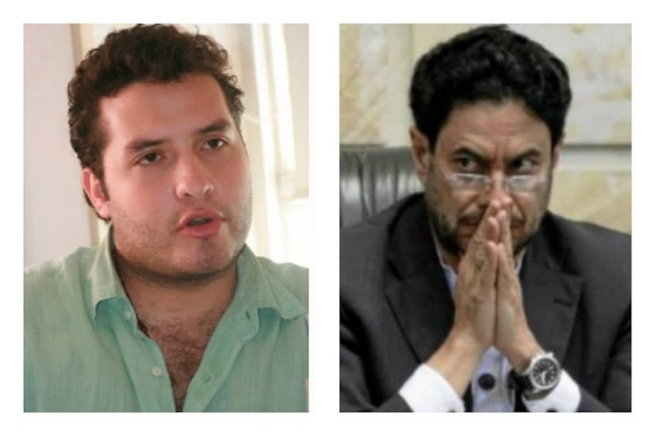 El representante Jaime Felipe Lozada y el senador Iván Cepeda Castro.
