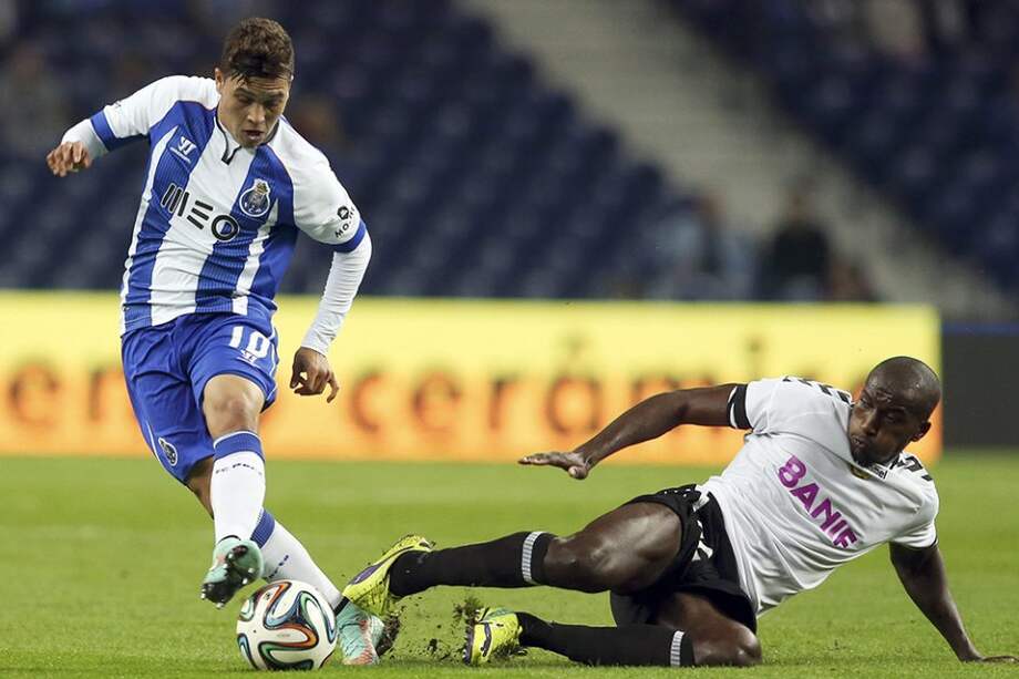 Juan Fernando Quintero y el Oporto podría sellar la clasificación a octavos de final de la Liga de Campeones contra el Athletic de Bilbao. Foto: EFE