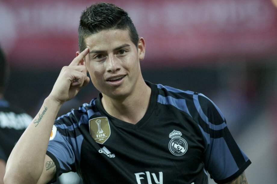 El colombiano James Rodríguez, jugador del Real Madrid. / AFP