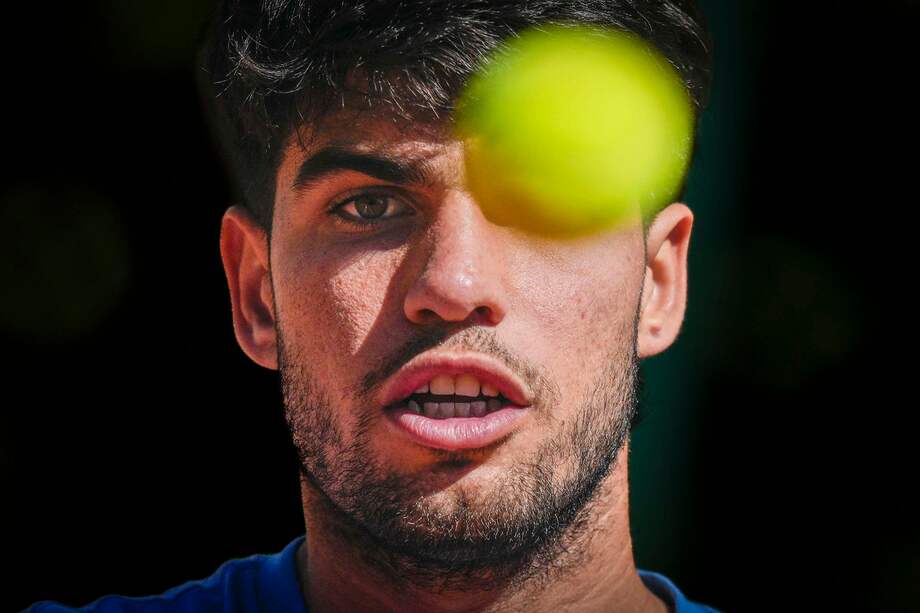 Carlos Alcaraz, durante un torneo en Barcelona.