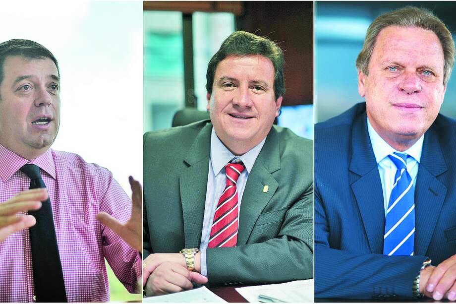 Gustavo Serpa (izq.), César Pastrana y Ramón Jesurún (der.). / El Espectador