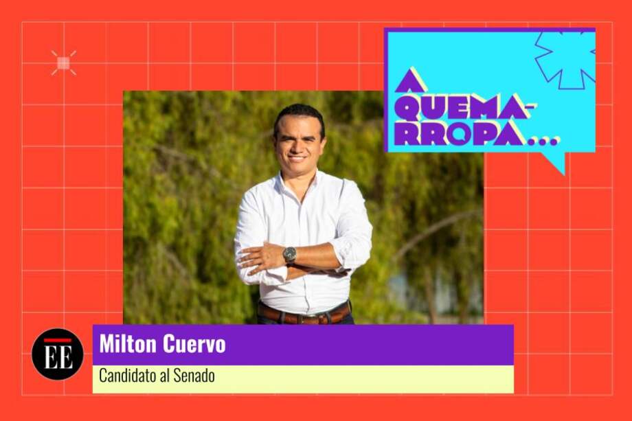 Milton Cuervo es candidato al Senado por Cambio Radical. Tiene el número 23 en el tarjetón.