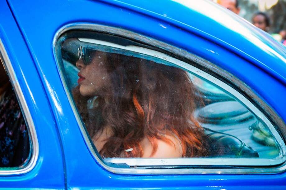 Rihanna en Cuba. / AFP