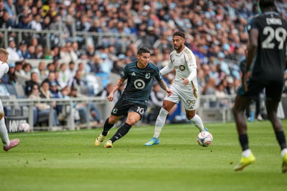 James Rodríguez, en el partido de Minnesota y LAFC.