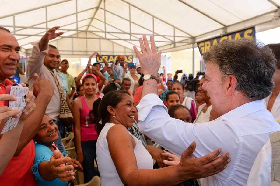 El mandatario asistió al sorteo de casas en Polonuevo (atlántico) / SIG