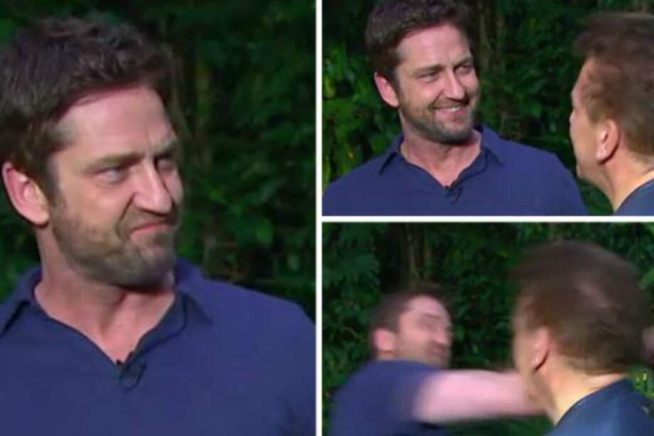 Gerard Butler 'noqueó' a periodista en entrevista en vivo