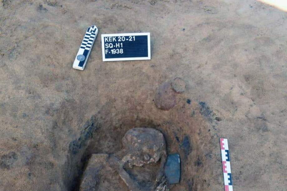 Esta es una de las tumbas descubiertas en Egipto.