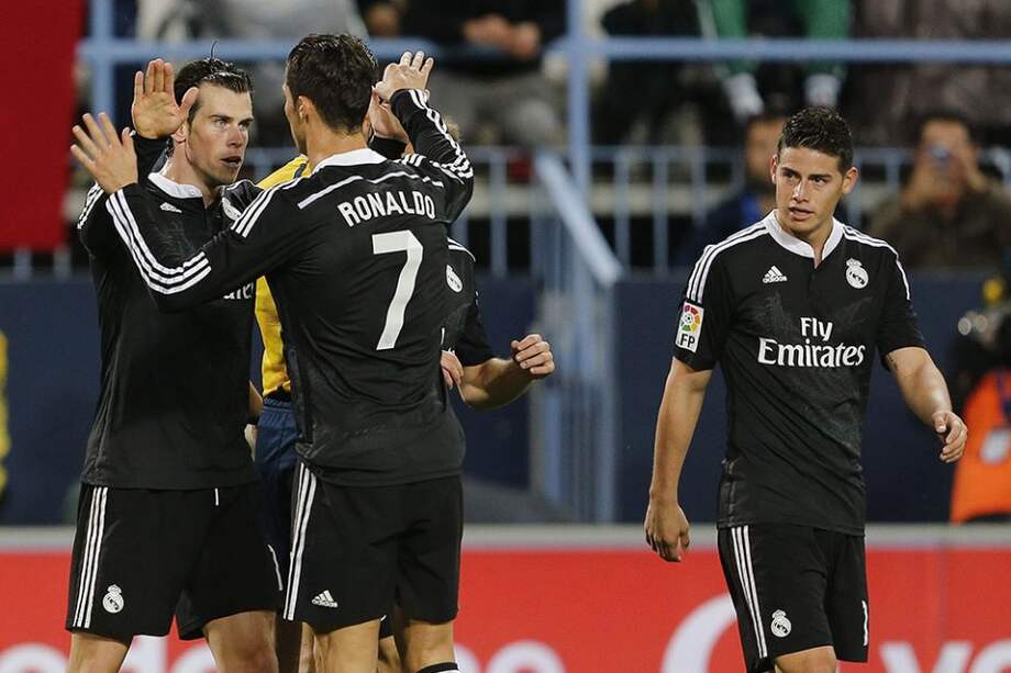 Gareth Bale celebra el segundo tanto de la victoria del Real Madrid. Foto: AFP