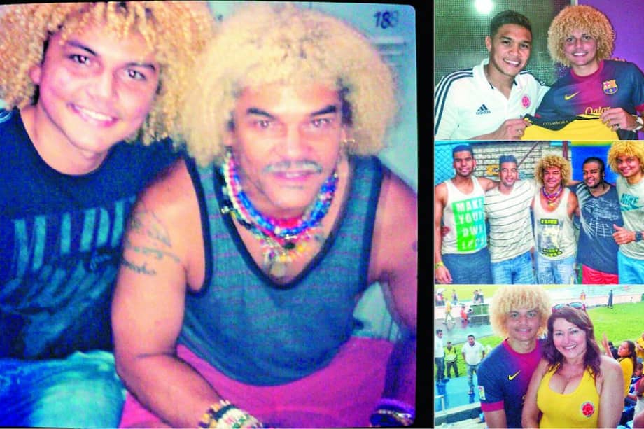 Carlos Alberto Júnior, hijo extramatrimonial, con su padre El Pibe.