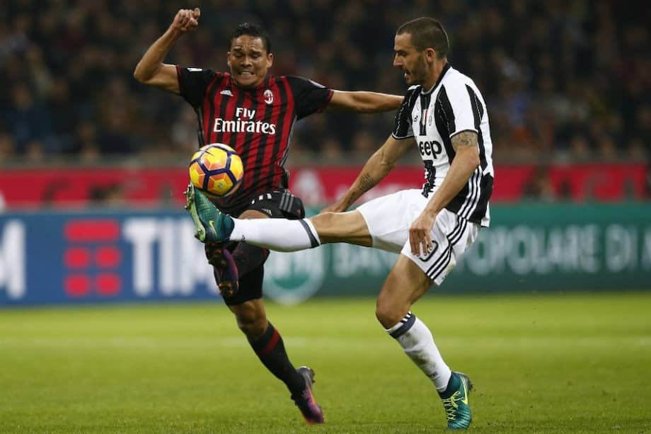 El colombiano fue titular con Milán. Foto: AFP