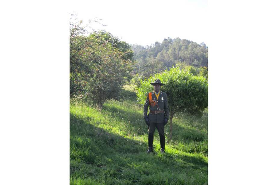 El uniformado llevaba 13 años al servicio de la Policía. / Tomado de Facebook