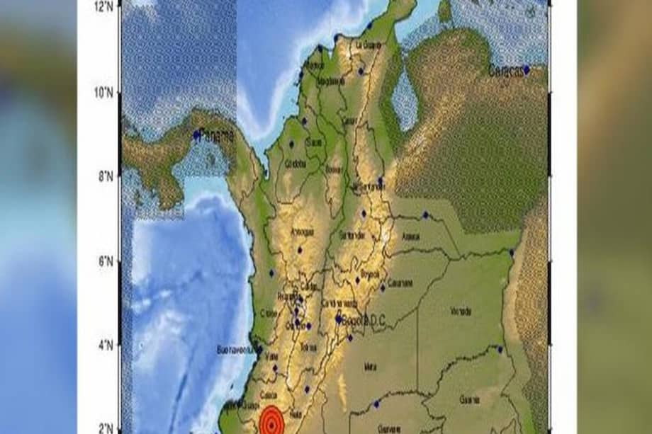 Se registró con epicentro en el Cauca.