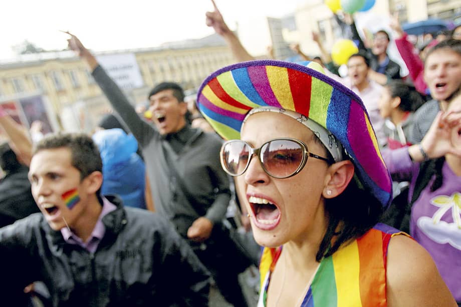 Marcha a favor de que la Corte Constitucional avale la adopción por parte de parejas homosexuales. / Archivo