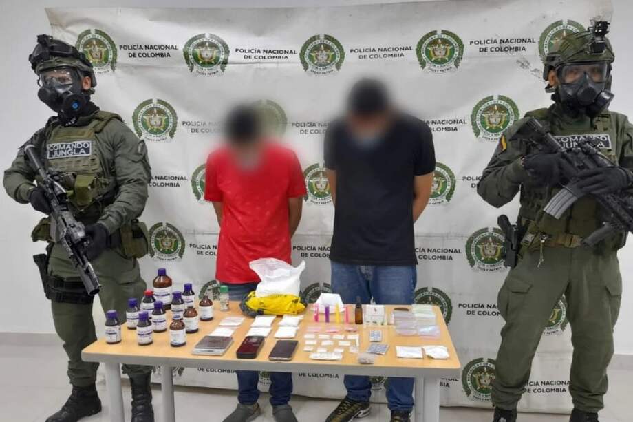 Con el desmantelamiento del laboratorio, se impidió la comercialización de alrededor de 7.000 dosis de drogas, avaluadas en 230 millones de pesos.