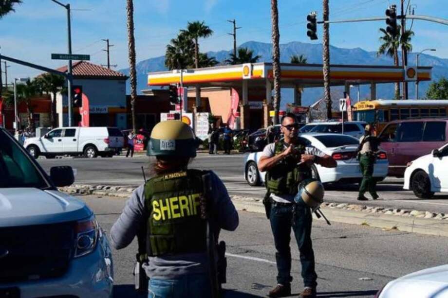 Imagen del atentado en San Bernardino (California). / AFP