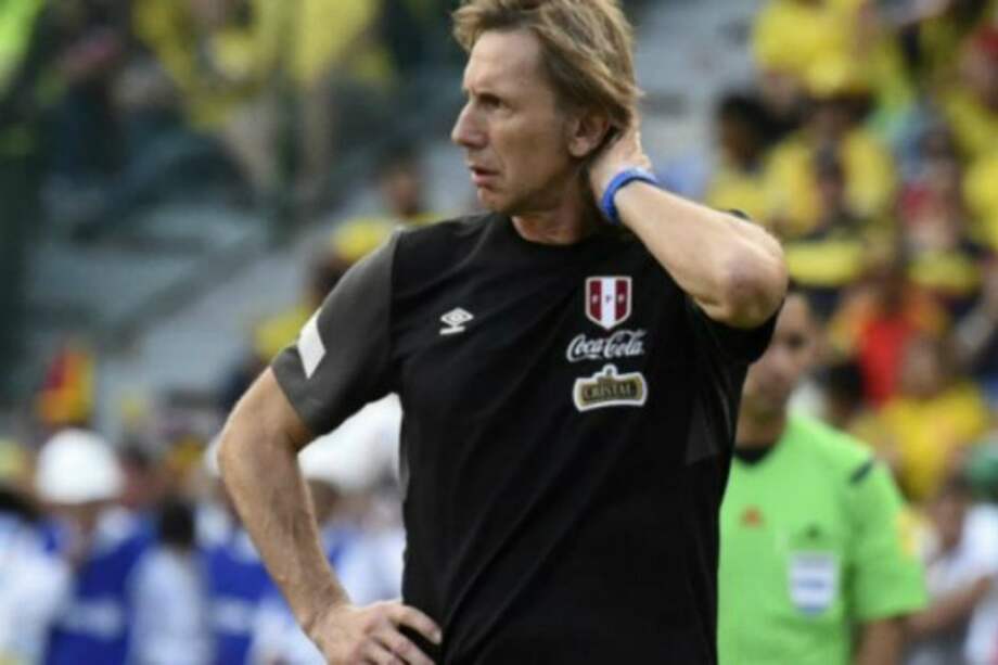 El entrenador argentino del seleccionado peruano, Ricardo Gareca.