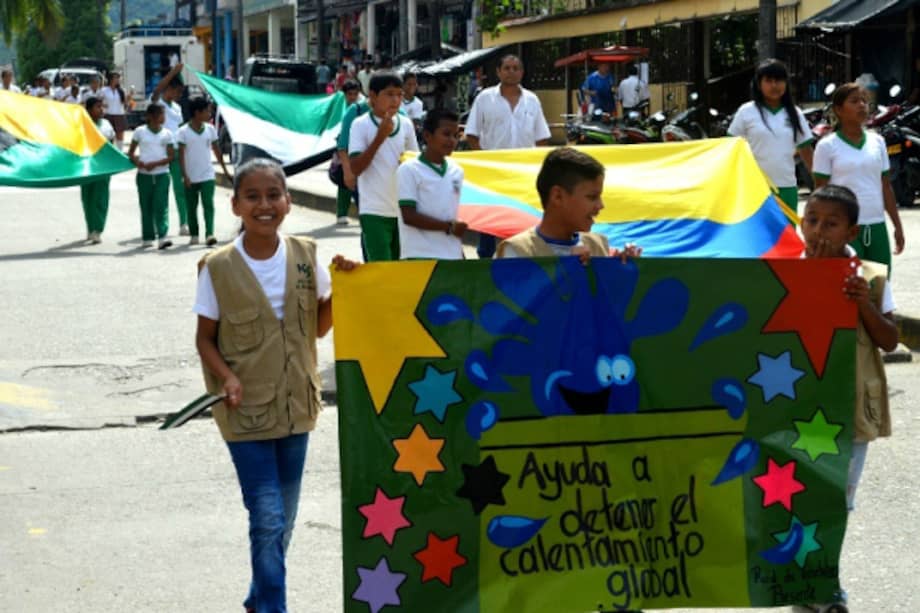 Una de las actividades que se han realizado en el proyecto "Por un Orito Limpio" / Foto: Alcaldía de Orito - Putumayo (Diciembre 2014)