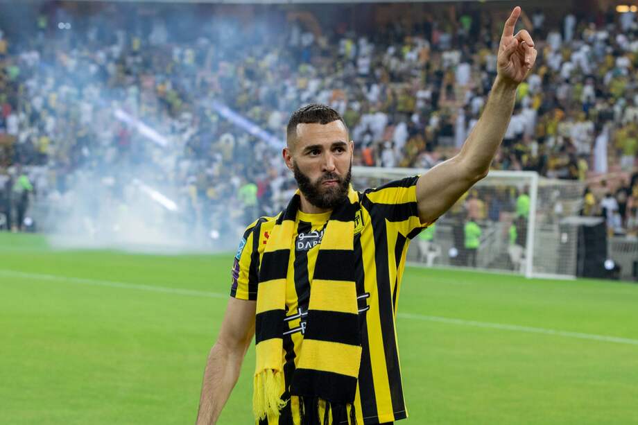 Karim Benzema, jugador de Al-Ittihad de la liga de Arabia.