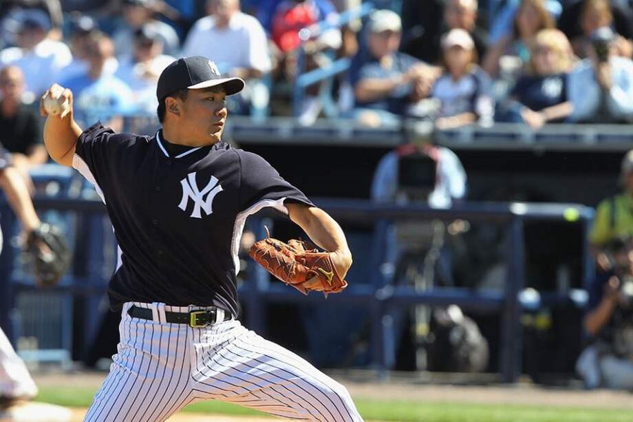 Mashahiro Tanaka lanzador de los Yanquis de Nueva York. Foto: AFP