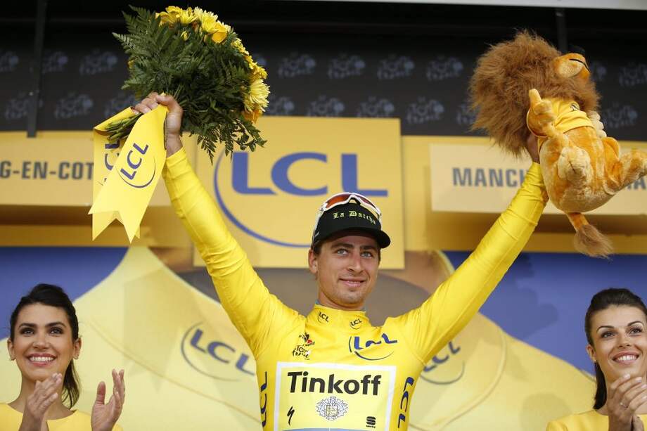 Peter Sagan, líder del Tour. EFE