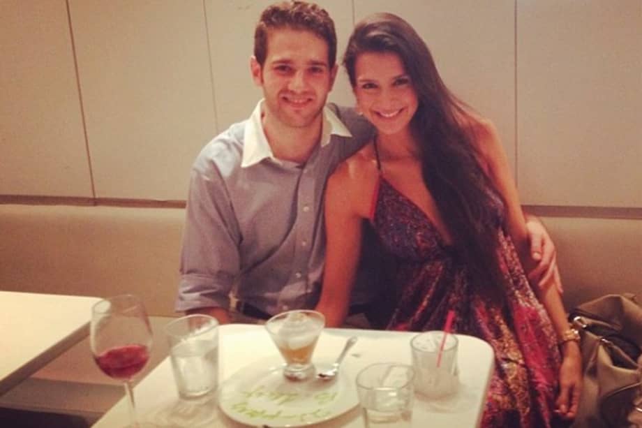 Silvana Altahona y su prometido Aaron Marquinez.