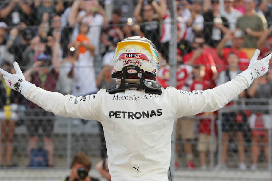 Lewis Hamilton ganó la pole en Austin. / AFP
