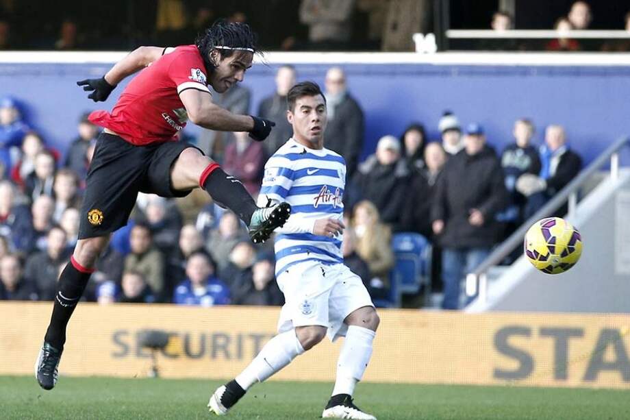 Radamel Falcao en el juego contra el Queens Park Rangers. Foto: AFP
