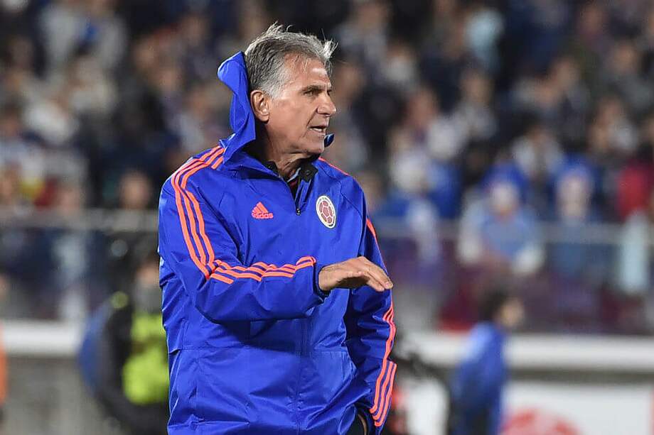 Carlos Queiroz, entrenador de la selección de Colombia. / AFP