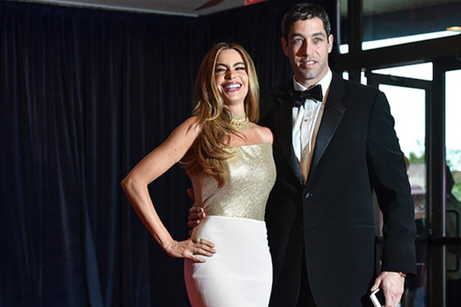 Sofía Vergara y Nick Loeb. / AFP