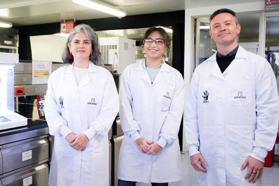 Carolina Muñoz, María Rincón y Juan Cruz, investigadores del Departamento de Ingeniería Biomédica.