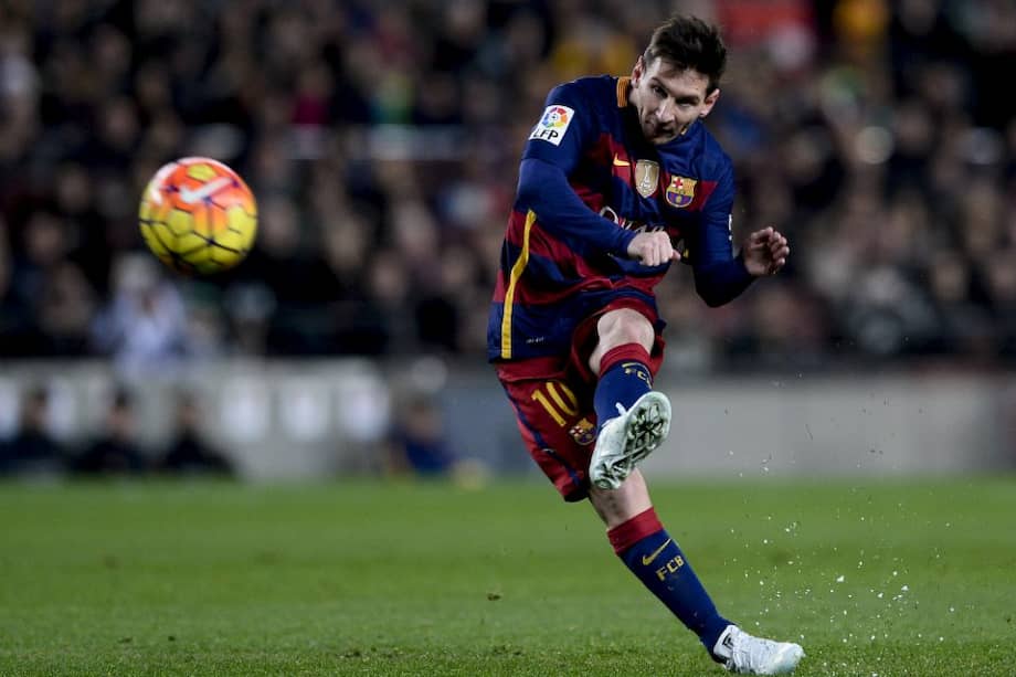 Lionel Messi durante el partido de Barcelona contra el Athletic de Bilbao. / AFP