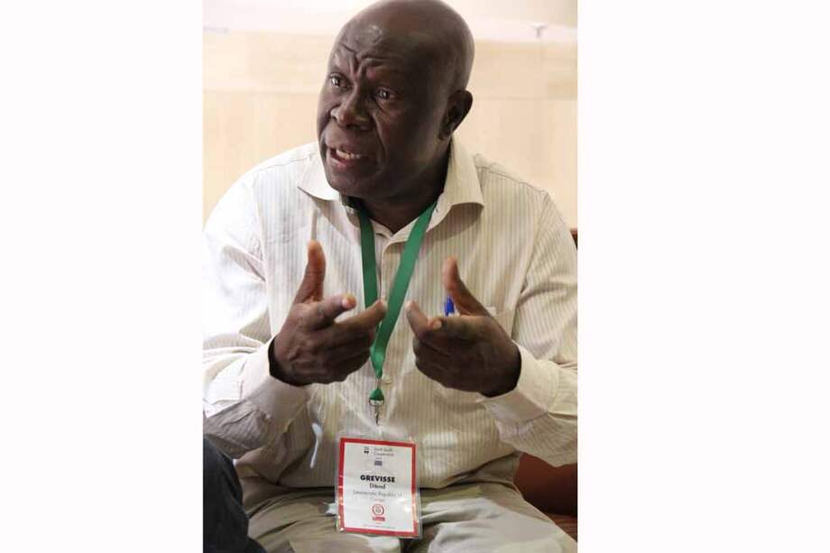 Grevisse Ditend, durante su visita a Cali. / Cortesía ACR