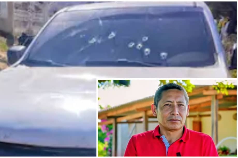 La camioneta en la que se movilizaba Luis Misael Socarrás, autoridad tradicional y defensor del pueblo wayuu, recibió varios disparos.