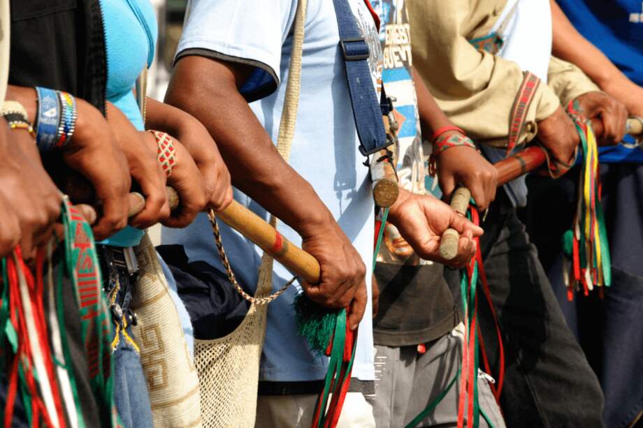 Las comunidades indígenas exigen la entrega de ayudas humanitarias. / Archivo El Espectador