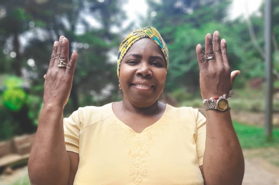 Floralba Moreno. / Fotos: cortesía Unión de Trabajadoras Afrocolombianas del Servicio Doméstico