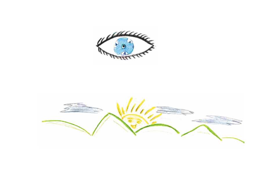 Este es un dibujo del libro "Les dimos la mano, tomaron la piel", que pintó un niño víctima del conflicto armado.