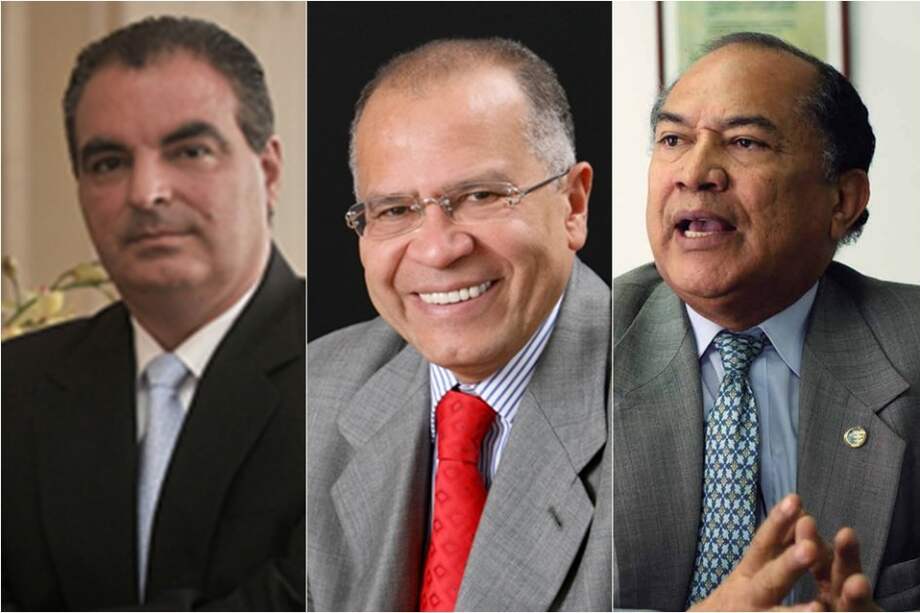 Aurelio Iragorri Valencia, Alfonso Gómez Méndez y Amilkar Acosta.