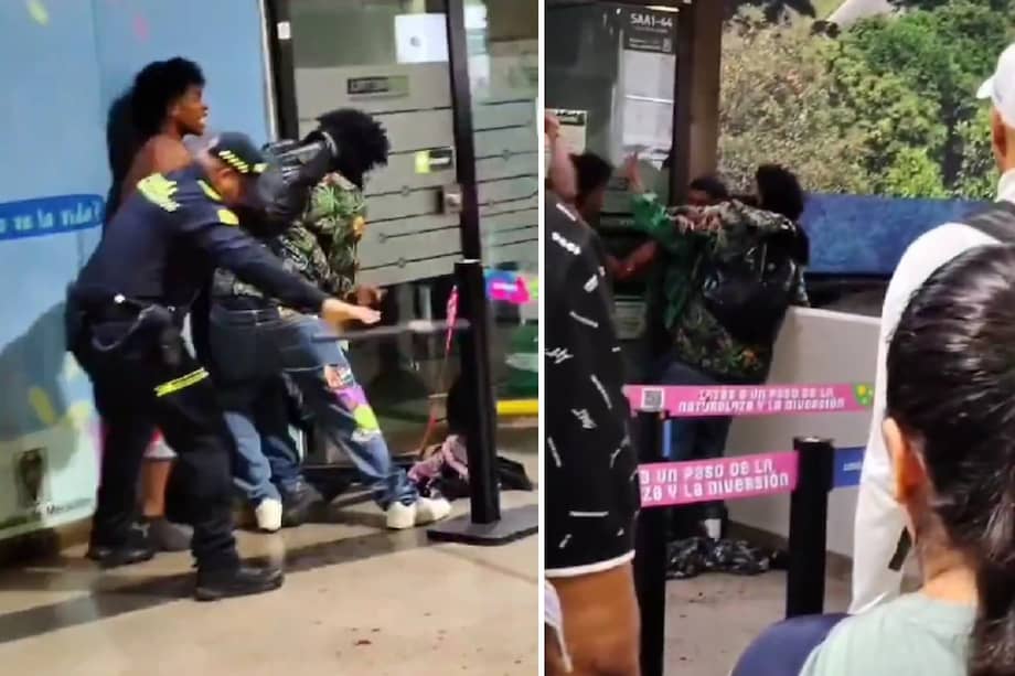 La riña se presentó en la estación San Antonio del Metro de Medellín, un lugar de alta afluencias de pasajeros.
