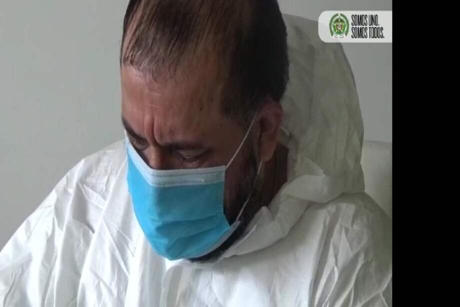 Alber Antonio Henao Acevedo, alias "Alber". /Tomado del video del operativo de la Policía.