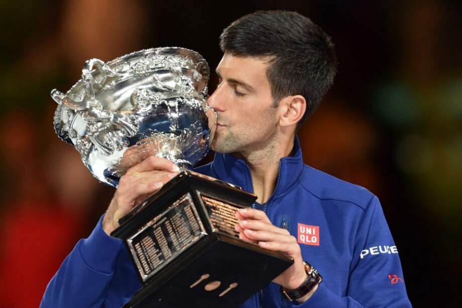 Novak Djokovic logró su sexto título en el Abierto de Australia. Foto: AFP
