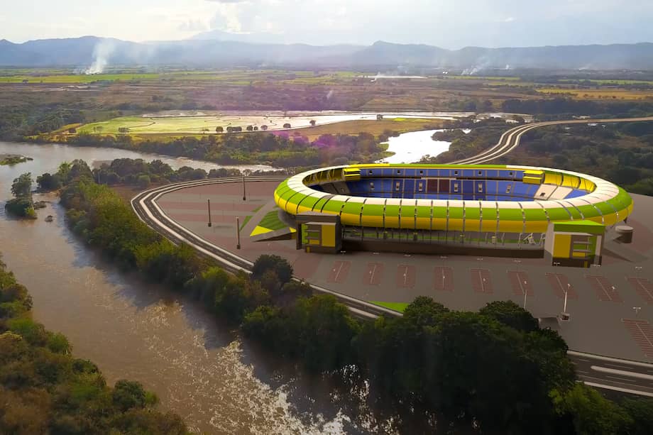 Render del proyecto de estadio que propone el empresario Felipe Olave.