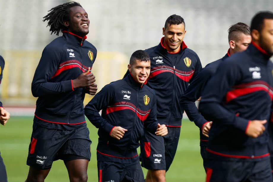 Selección de Bélgica, una de las más fuertes en la eliminatoria europea. / AFP