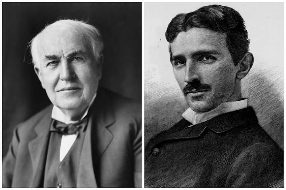 Thomas Alva Edison y Nikola Tesla. / Cortesía