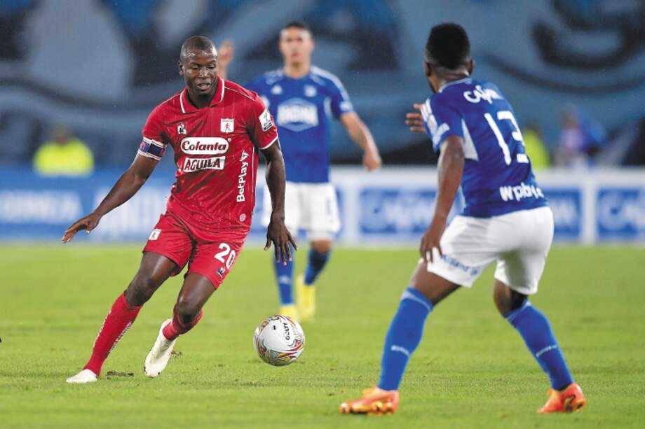 El último partido entre Millonarios y América terminó 4-3 en el estadio El Campín, por la fecha 16 de la Liga BetPlay 2023.