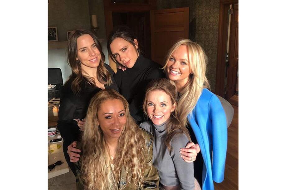 La foto de la reunión de las Spice Girls que ha sido publicada en las redes sociales (c) Instagram. / Bang Showbiz