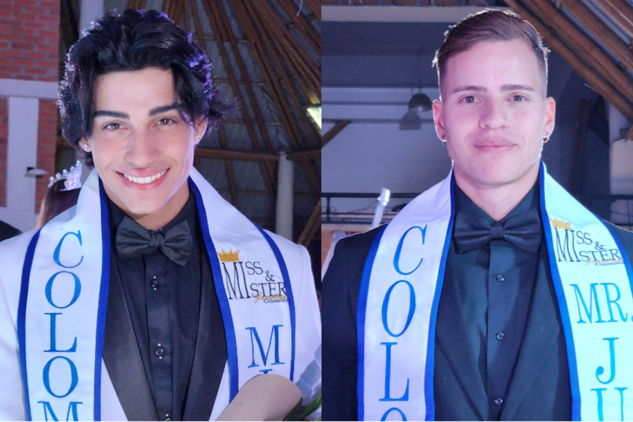 Alexander Pérez y Sebastián Ríos, ganadores del Míster Juventud 2023