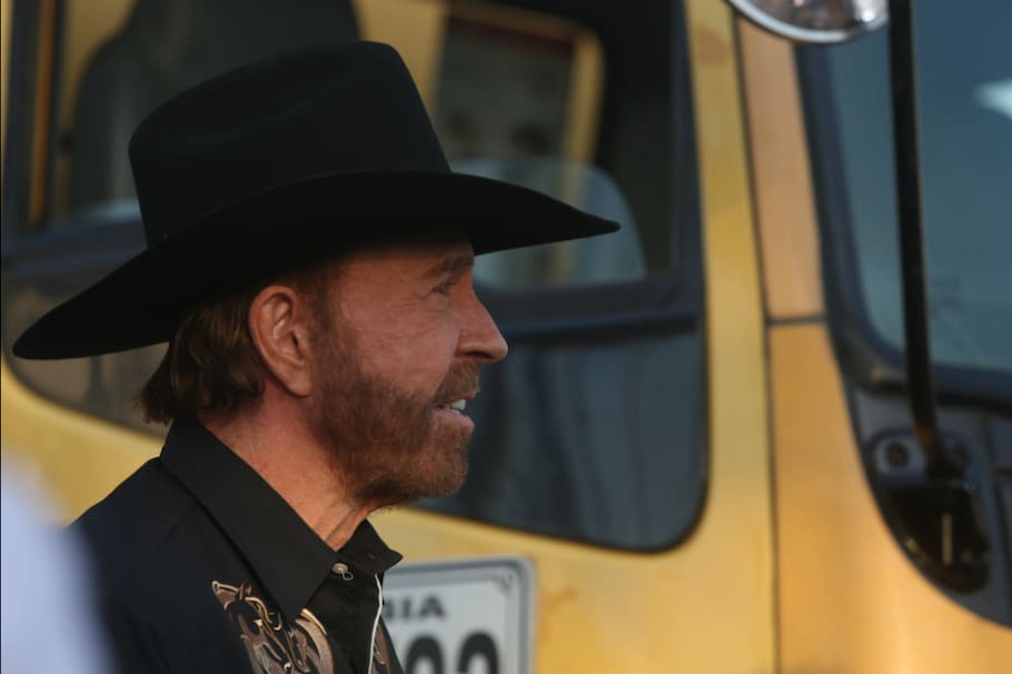 Chuck Norris, actor y artista marcial norteamericano.