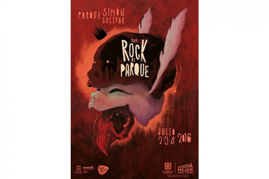 Afiche de Rock al Parque 2016. / Cortesía